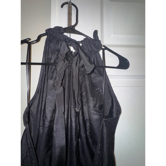 LOVER the Label Black Lace Romper Halter Neck Tie Sleeveless Size 14/10 - Picture 9 of 16